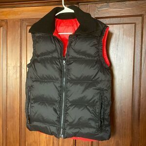 Filippa K Reversible Men’s 100% Goose Down Vest Black Red Size S